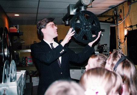 Old Orchard 3 - Manager Demonstrating Projection Equip (newer photo)